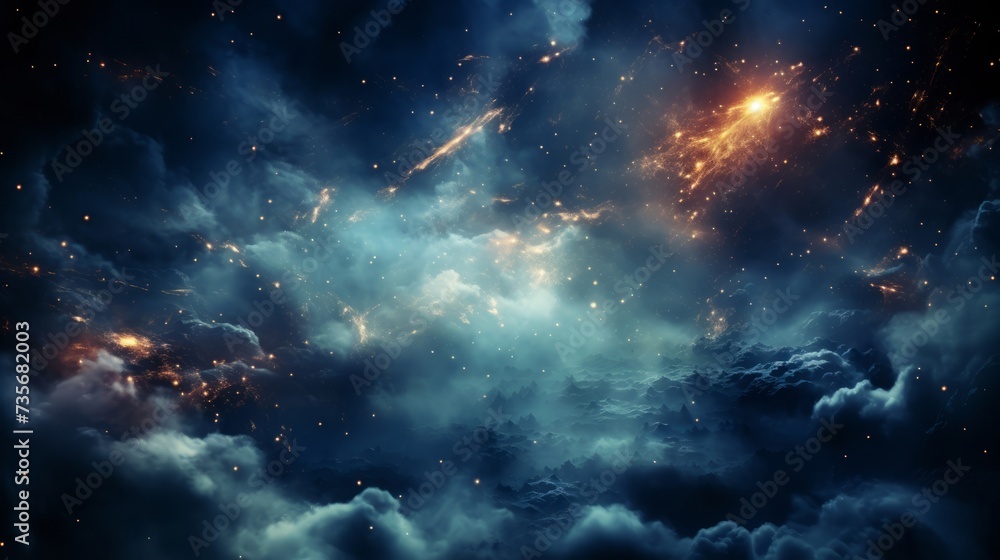 夜空の背景素材,Generative AI AI画像 夜空の背景素材,Generative AI AI画像