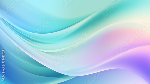 Blue, purple, green gradient. Soft pastel color gradient. Holographic blurred abstract background © Elchin Abilov