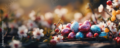 Colorful Easter Eggs in Bloom © Abdul Qaiyoom