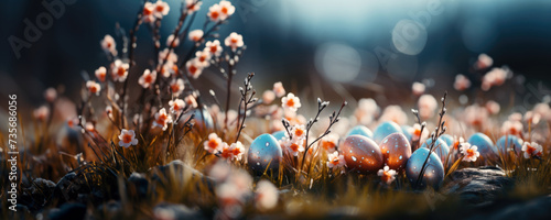 Fragile Eggshells in a Field of Flowers