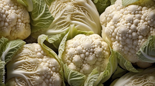 Vegetables. Detail of the romanesque cauliflower photo