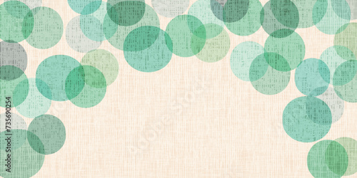 新緑　和紙　水彩　背景	