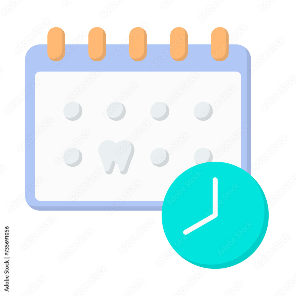 Schedule. Dental icon set - color Icon Schedule. Dental icon set - color Icon