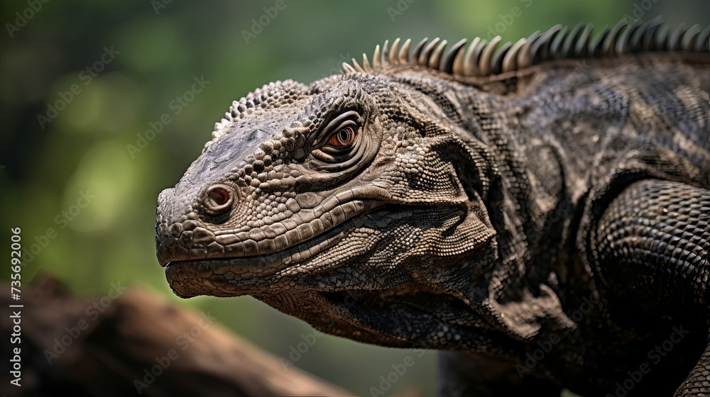 Formidable Komodo Dragon (Varanus komodoensis) observed in its natural habitat on Komodo Island. Formidable Komodo Dragon (Varanus komodoensis) observed in its natural habitat on Komodo Island.