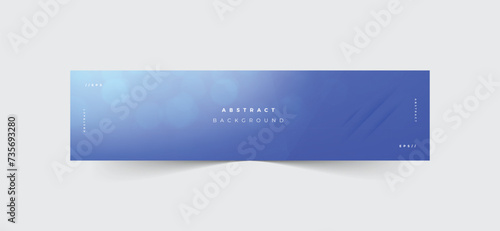 Linkedin abstract banner template, creative bokeh linkedin banner