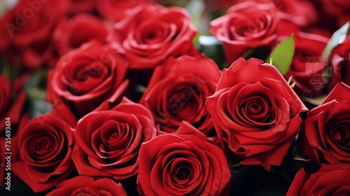 Red roses background. Many red roses  a huge bouquet of roses. Bouquet of red roses on white background