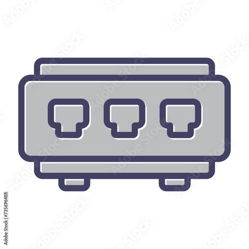 Network Switch Vector Icon