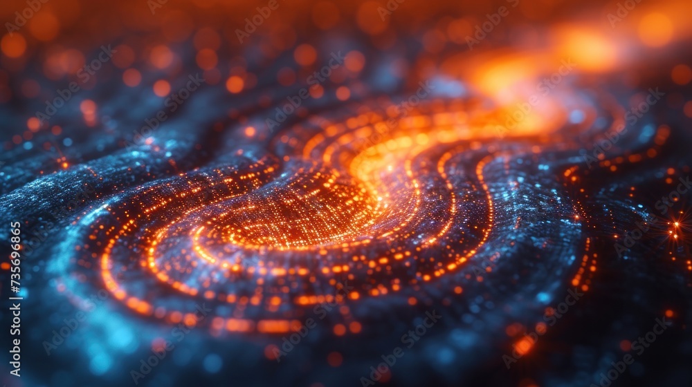 Abstract Dark Orange Tech Background Abstract Dark Orange Tech Background