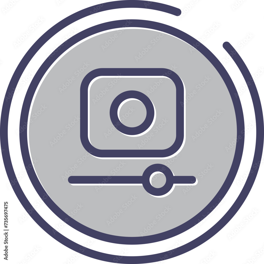 Video Record Button Vector Icon Video Record Button Vector Icon