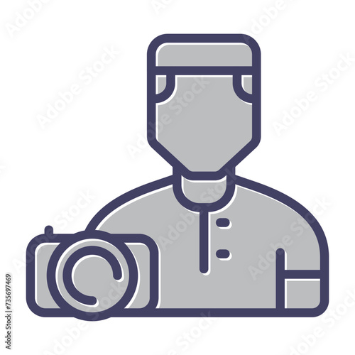 Camera man Vector Icon