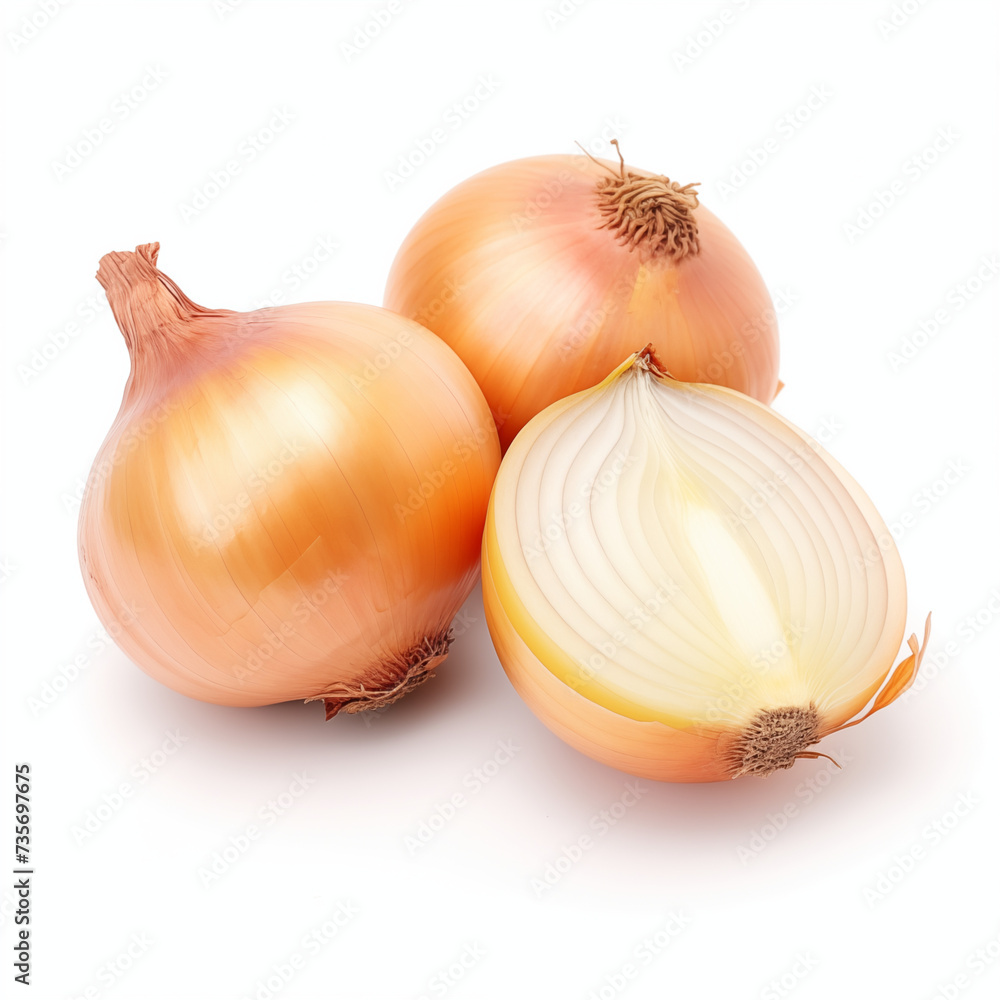 custom made wallpaper toronto digitalFreshly Cut Onions on a White Background