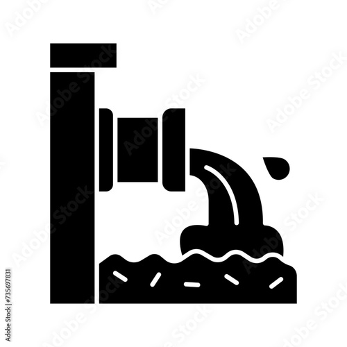 waste water icon color editable
