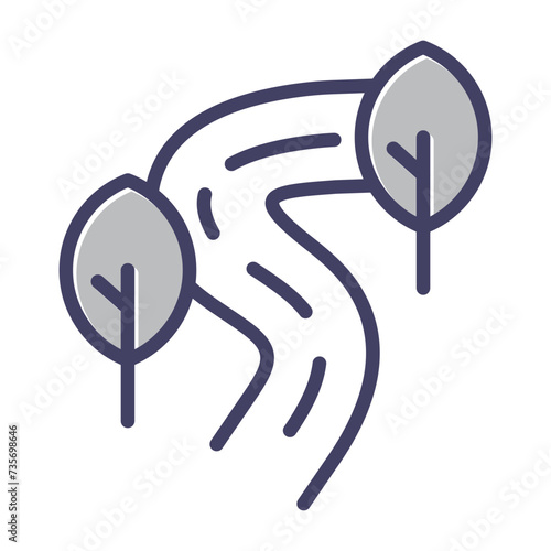 River Vector Icon