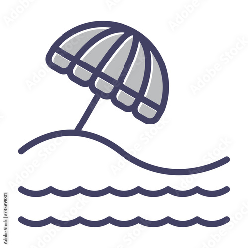 Beach Vector Icon
