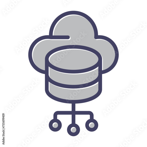 Cloud Storage Vector Icon