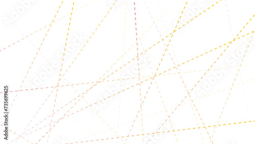 Random chaotic dot lines abstract geometric pattern 