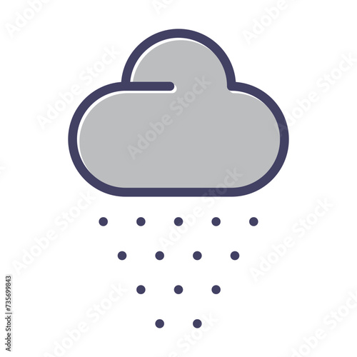 Snowing Vector Icon
