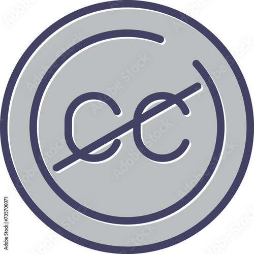 Closed Captions Circle Vector Icon