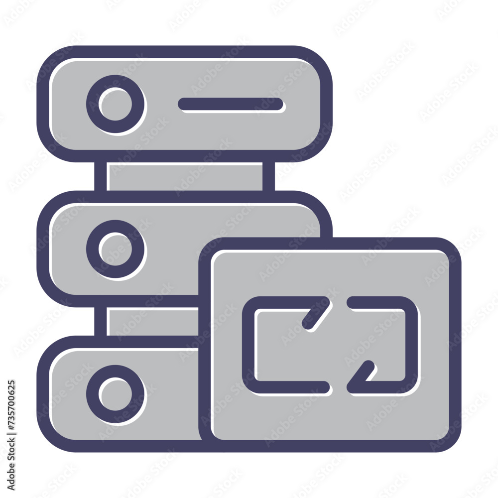 Website Backup Vector Icon Website Backup Vector Icon