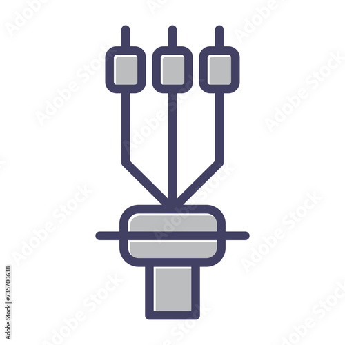 Cable Termination Sleeve Vector Icon