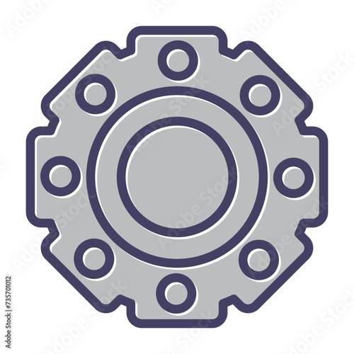 Locknut Vector Icon photo