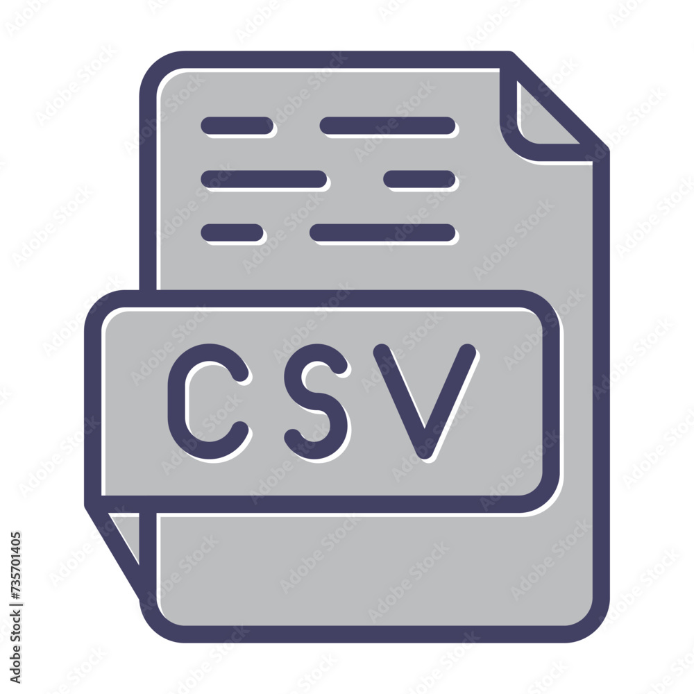 CSV Vector Icon CSV Vector Icon