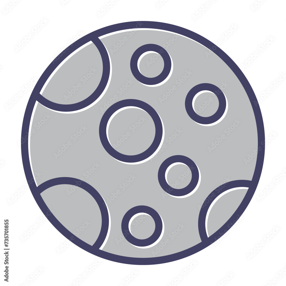 Moon Vector Icon Moon Vector Icon