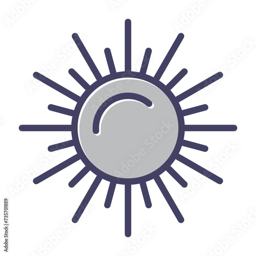 Sun Vector Icon