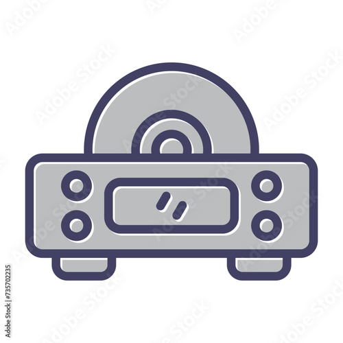 Cd Player Vector Icon