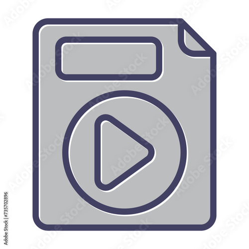 Video File Vector Icon