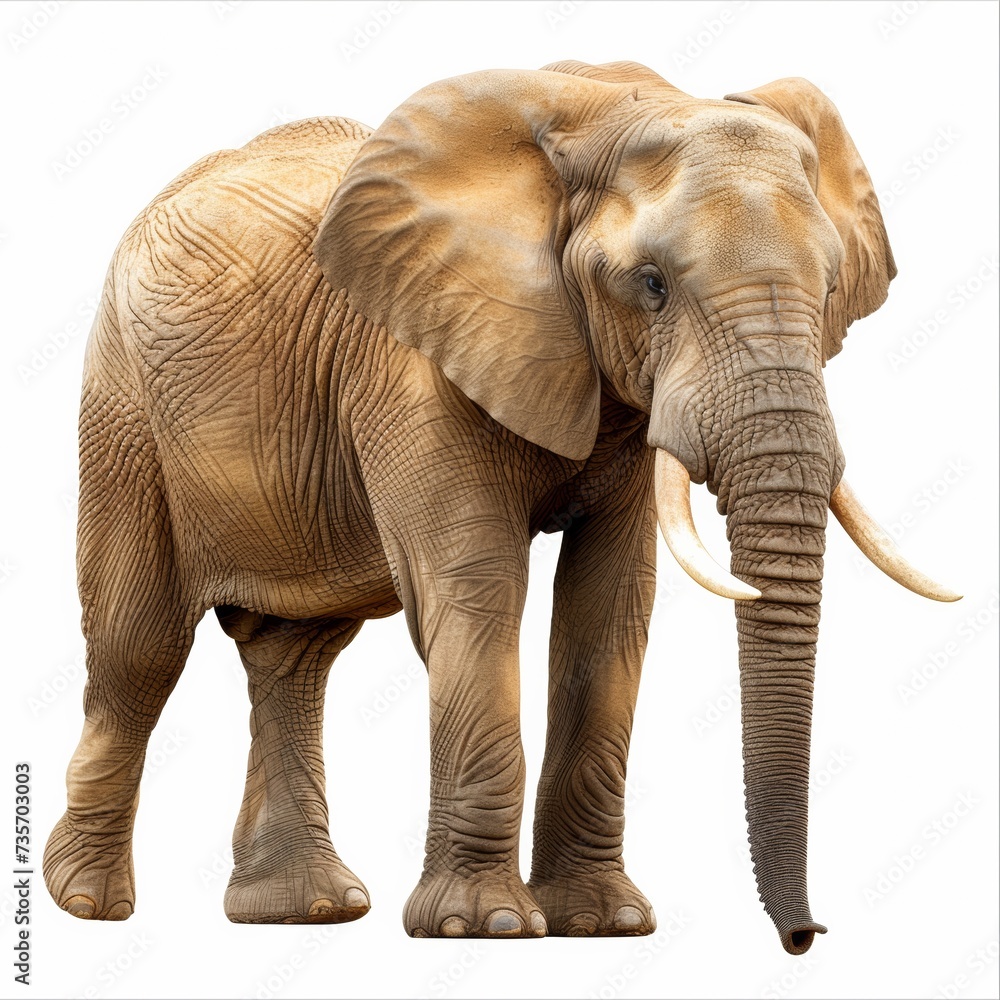 Fototapeta premium elephant isolated on white