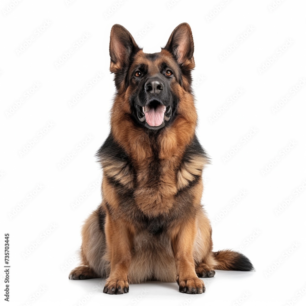 german shepherd dog isolated on white german shepherd dog isolated on white