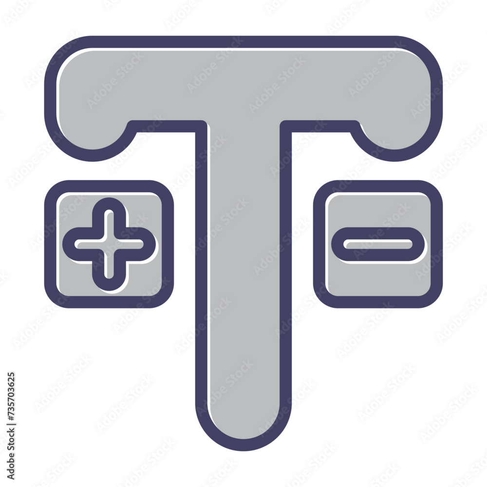 Fototapeta premium Text Vector Icon