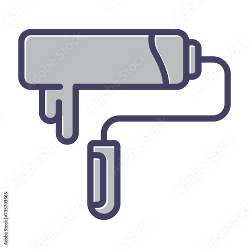 Paint Roller Vector Icon