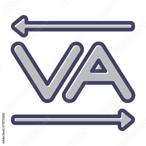 Kerning Vector Icon
