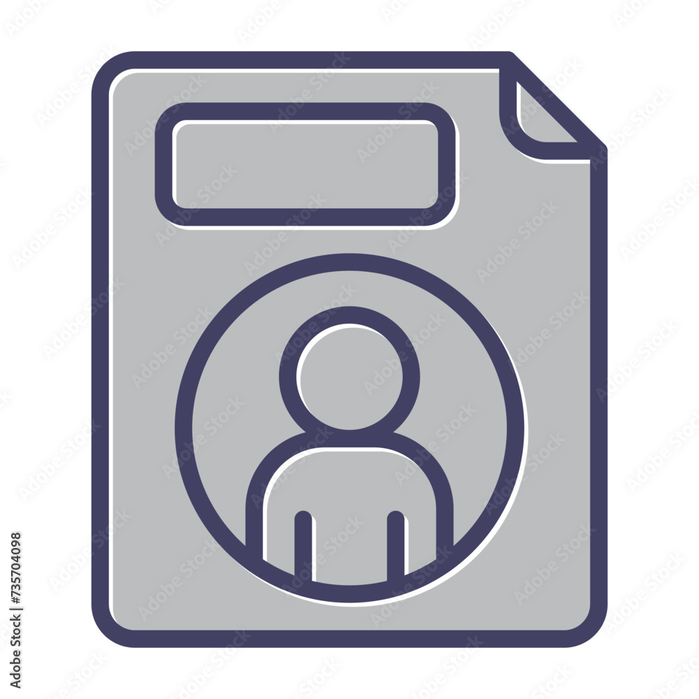 Personal File Vector Icon Personal File Vector Icon