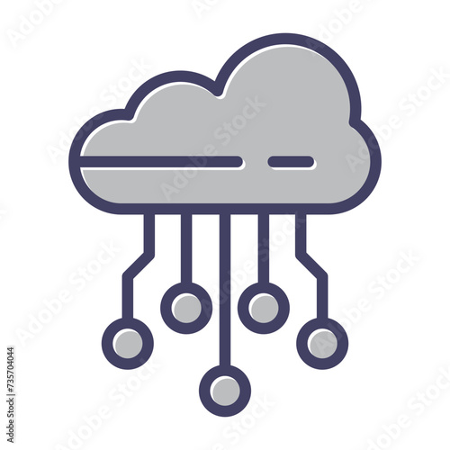 Cloud Computing Vector Icon