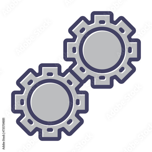 Gears Vector Icon