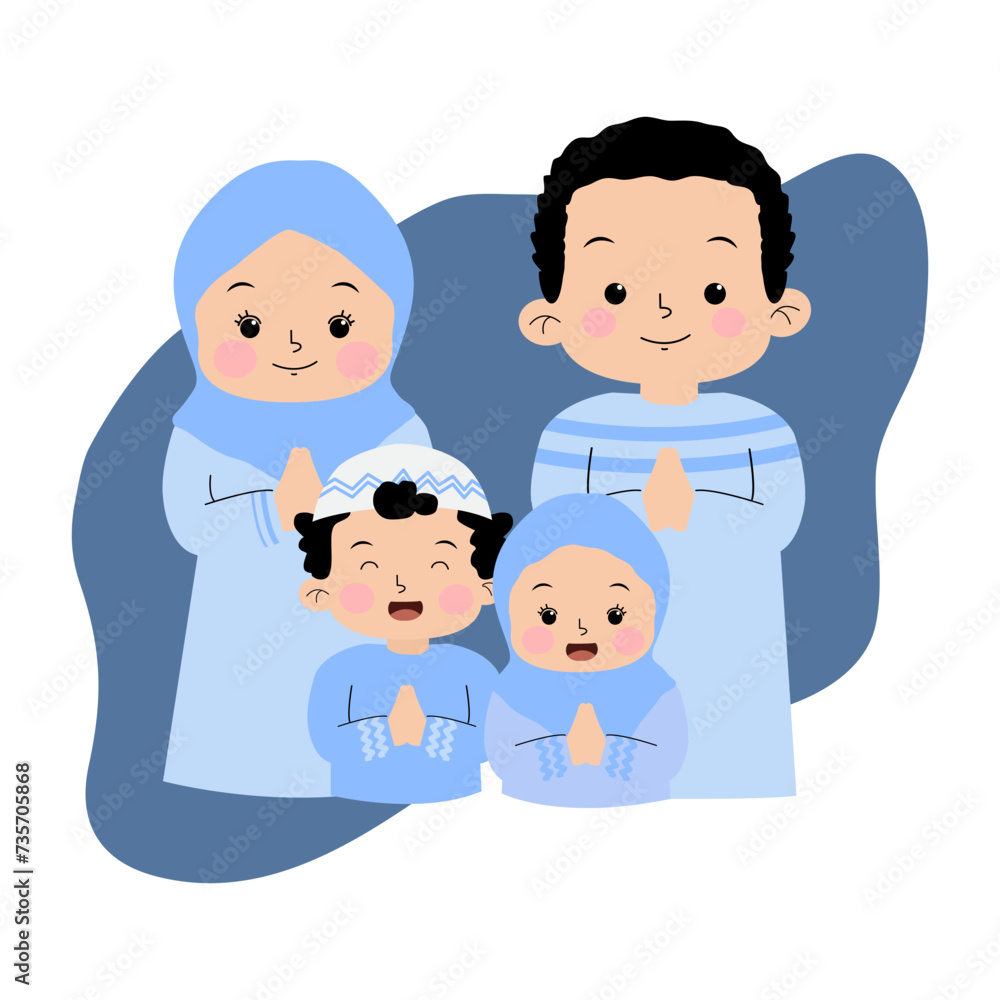 parent and children family Ied Mubarak illustration parent and children family Ied Mubarak illustration