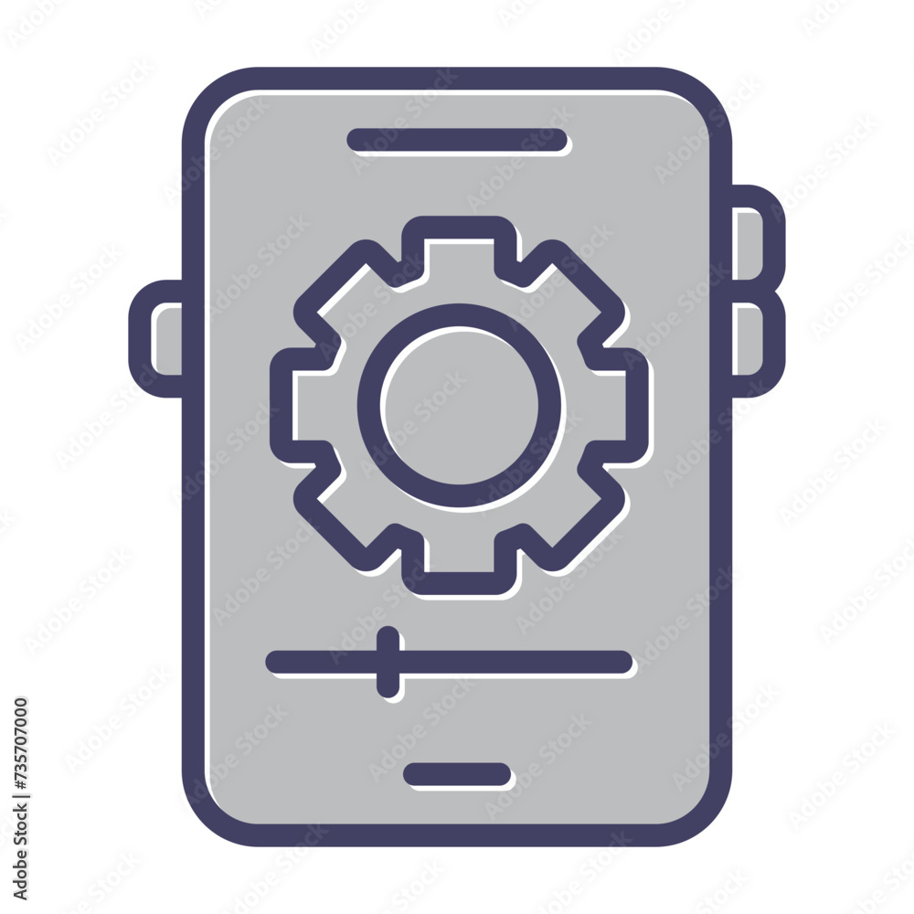 Smartphone Settings Vector Icon Smartphone Settings Vector Icon
