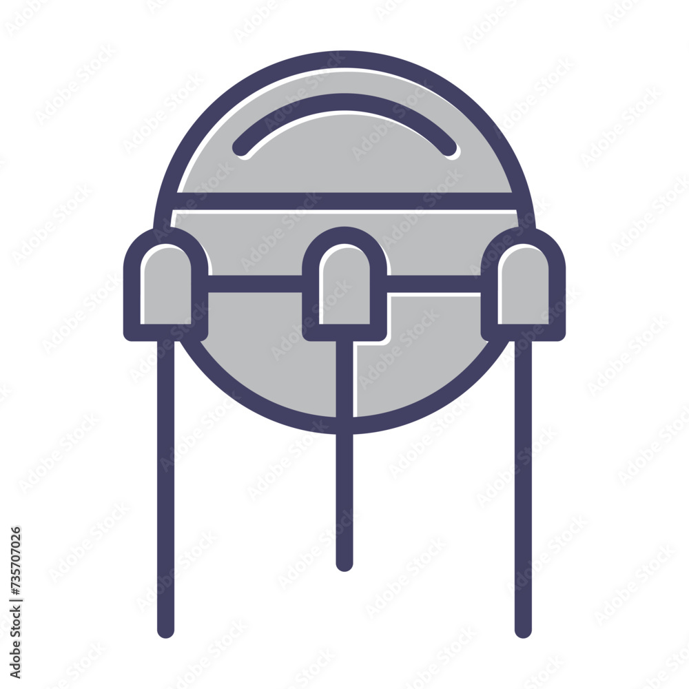 Obraz na plátně Sputnik Vector Icon