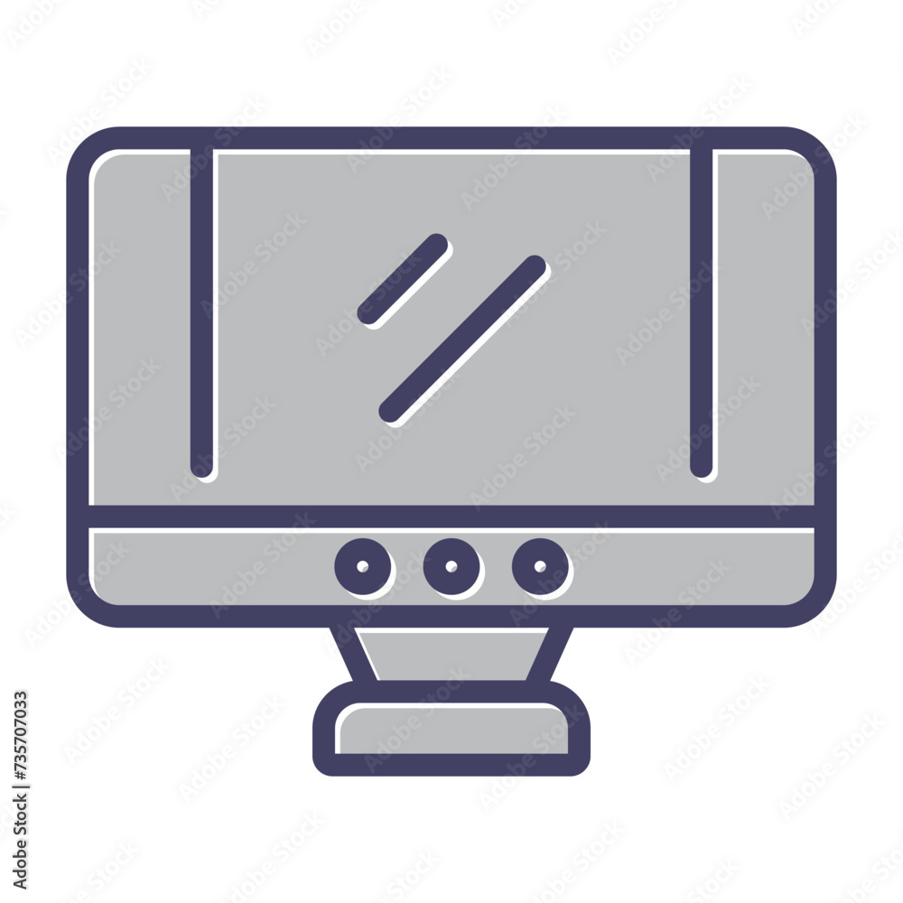 Lcd Vector Icon Lcd Vector Icon