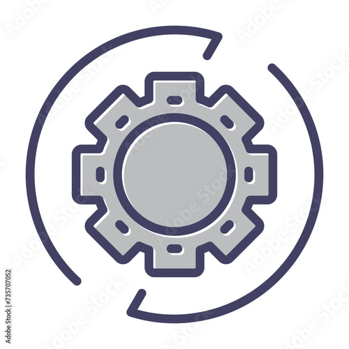 Settings Gear Vector Icon