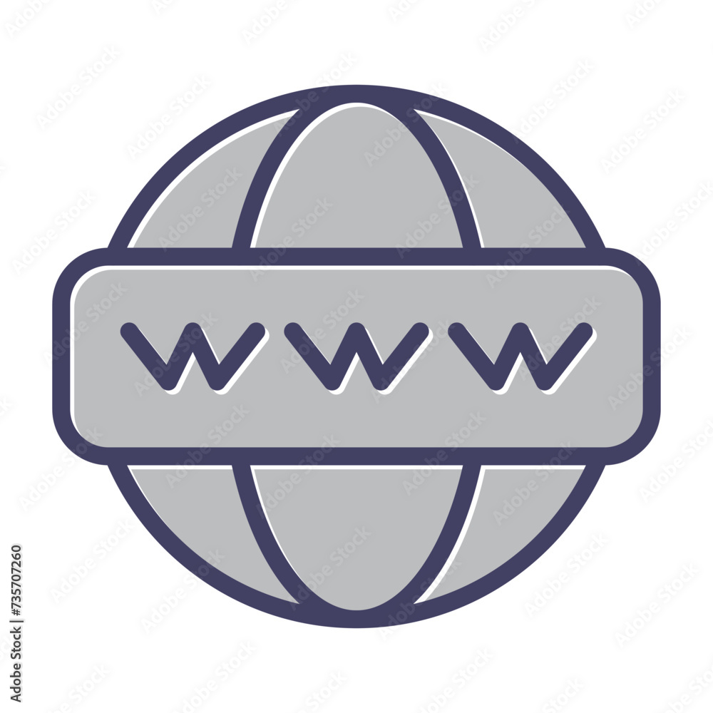 World Wide Web Vector Icon World Wide Web Vector Icon