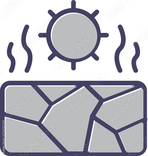 Drought Vector Icon