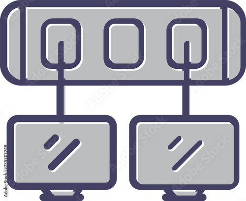 Network Switch Vector Icon
