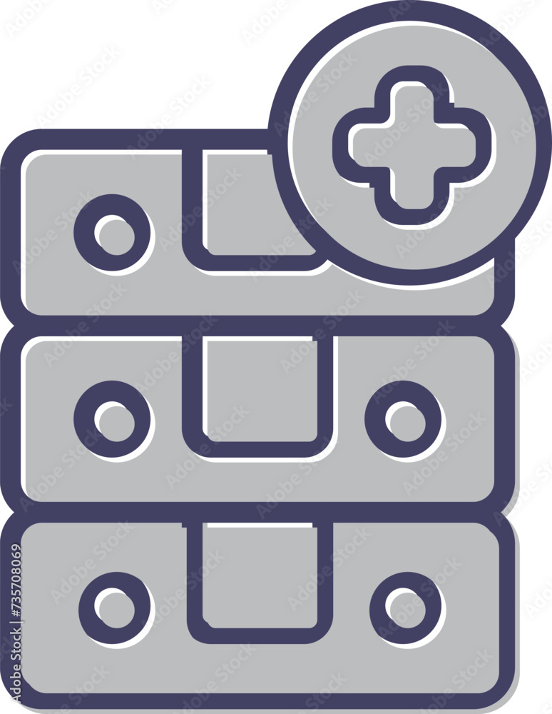 Fototapeta premium Database Vector Icon