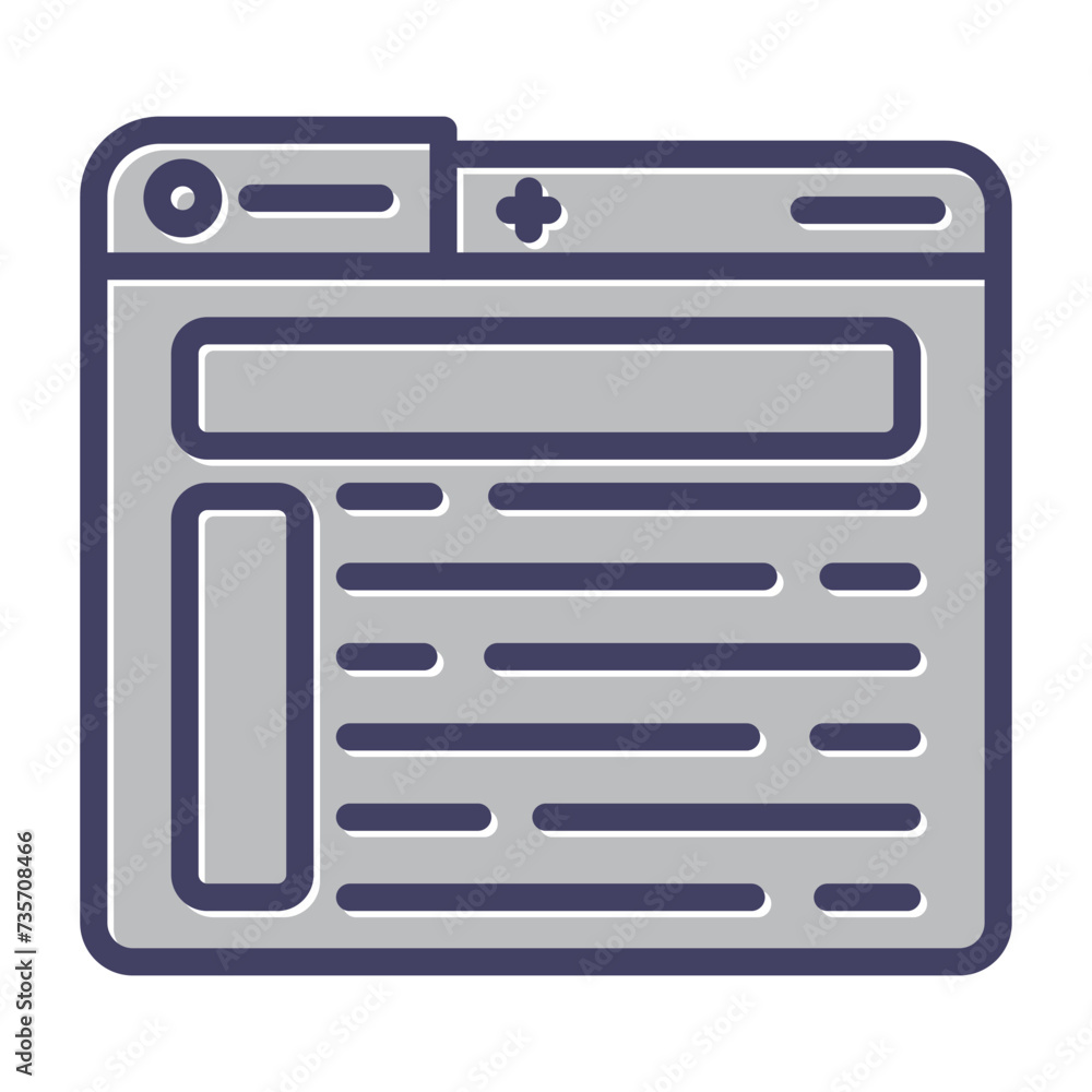 Layout Vector Icon Layout Vector Icon