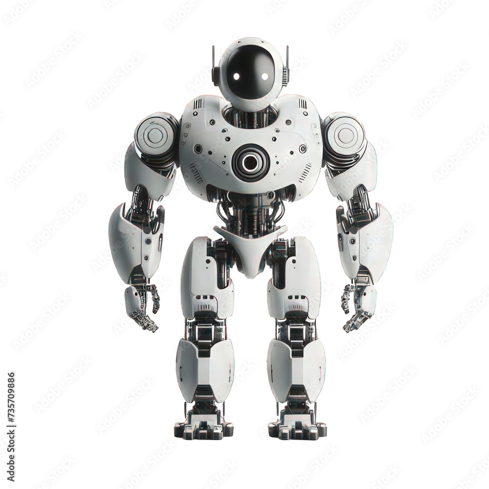 Futuristic Robotic Concept, Robotic Character: Dynamic 3D Model, Transparent Background Futuristic Robotic Concept, Robotic Character: Dynamic 3D Model, Transparent Background