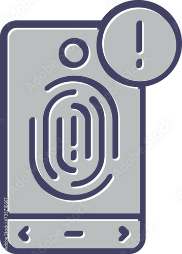 Biometric Identification Vector Icon